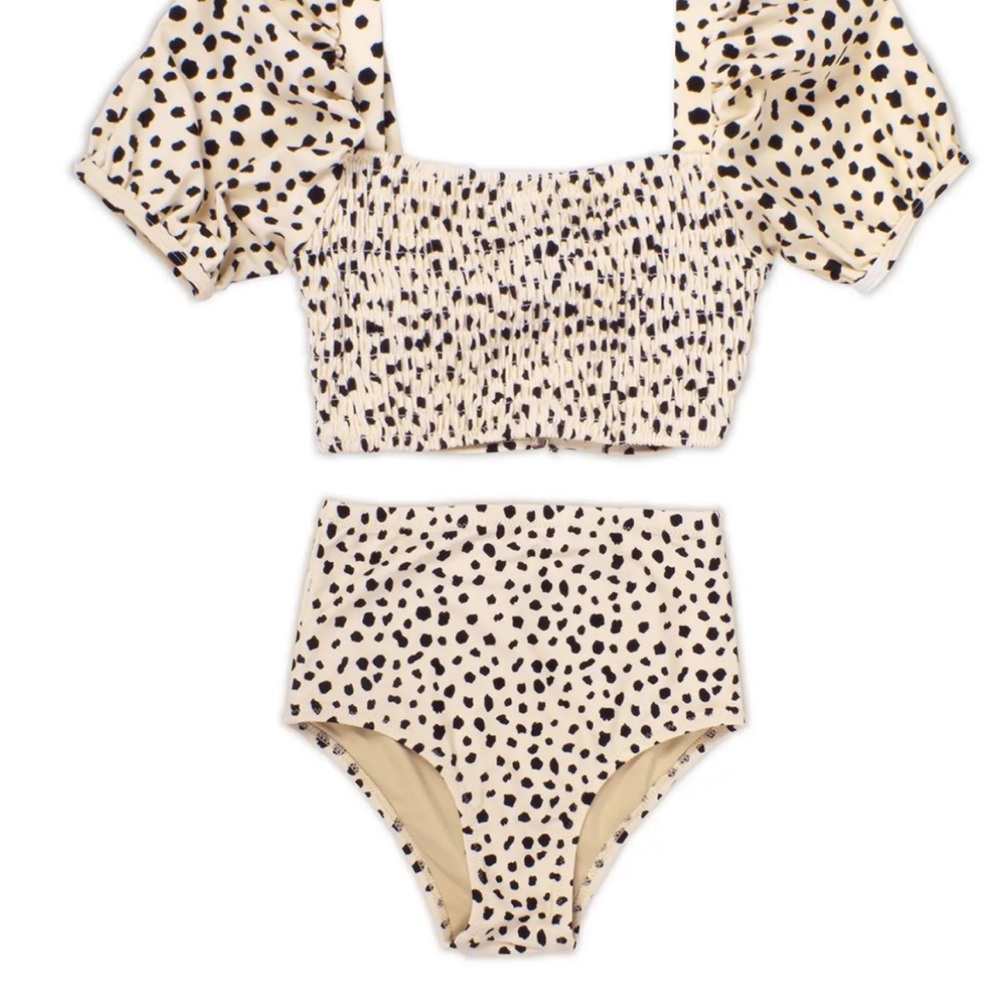 Toddler Shade Critters Dalmatian puff sleeve two piece size 3T
